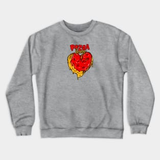 Pizza Lovers, I Heart Pizza Crewneck Sweatshirt